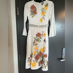 ASOS Floral Embroidered Dress